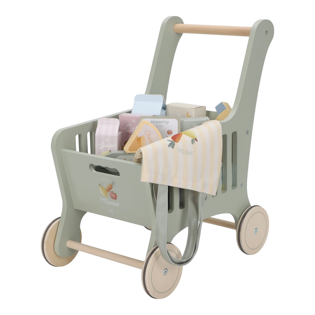 Little Dutch - Wooden Shopping Cart