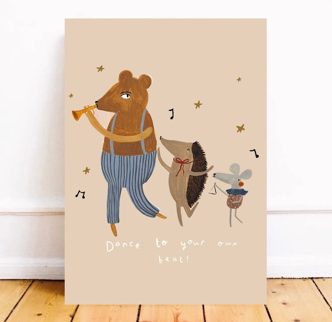 Yaya Studio - Art Print - Dance To Your Own Beat - Mabel & Fox