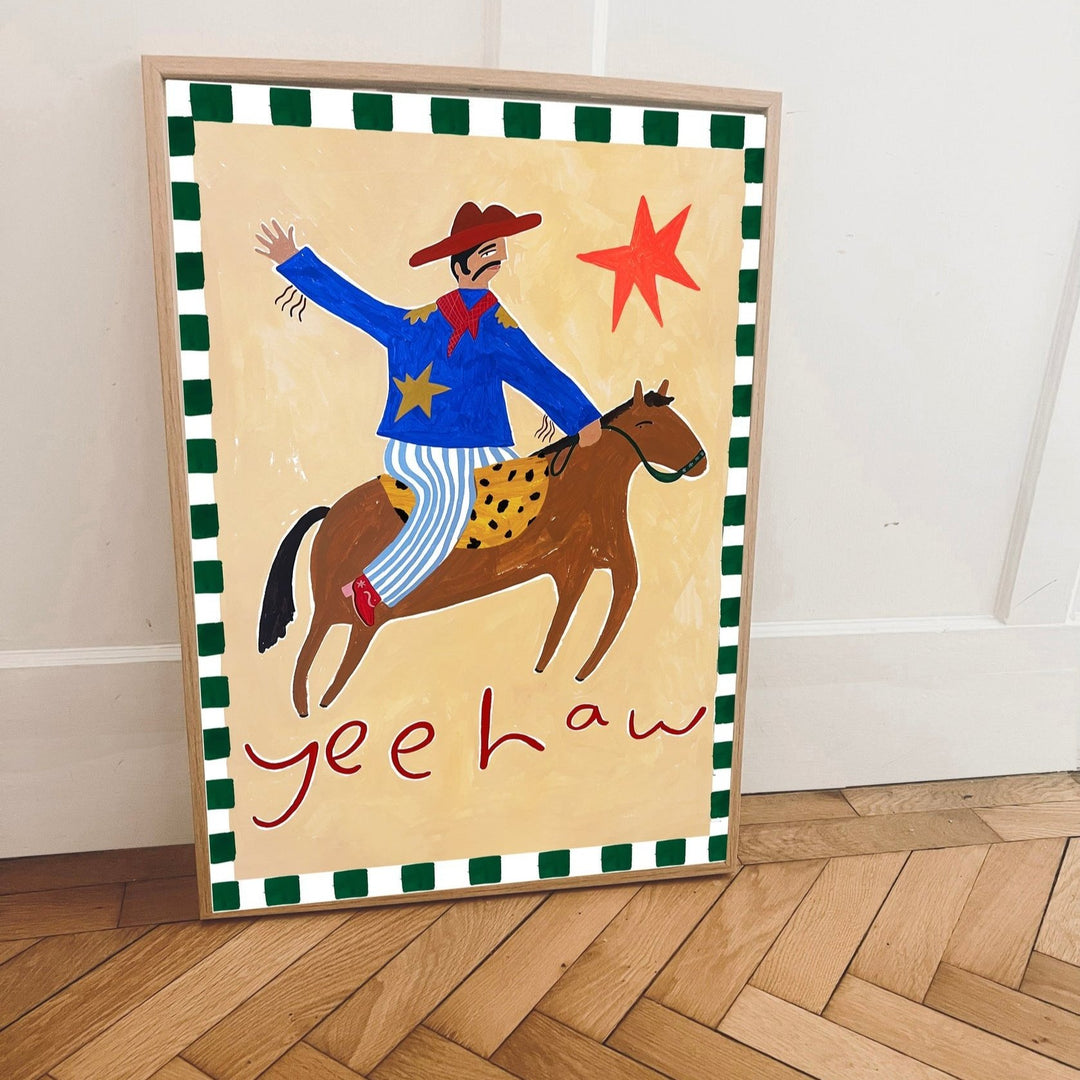 Yaya Studio - Art Print -  Yee Haw - Mabel & Fox