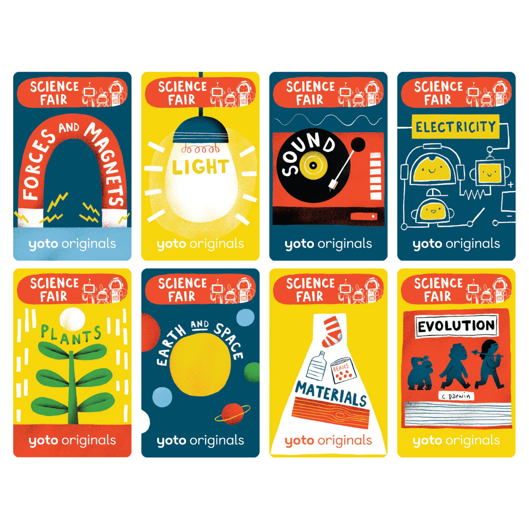 Yoto – Card Collection – BrainBots: Science Fair - Mabel & Fox