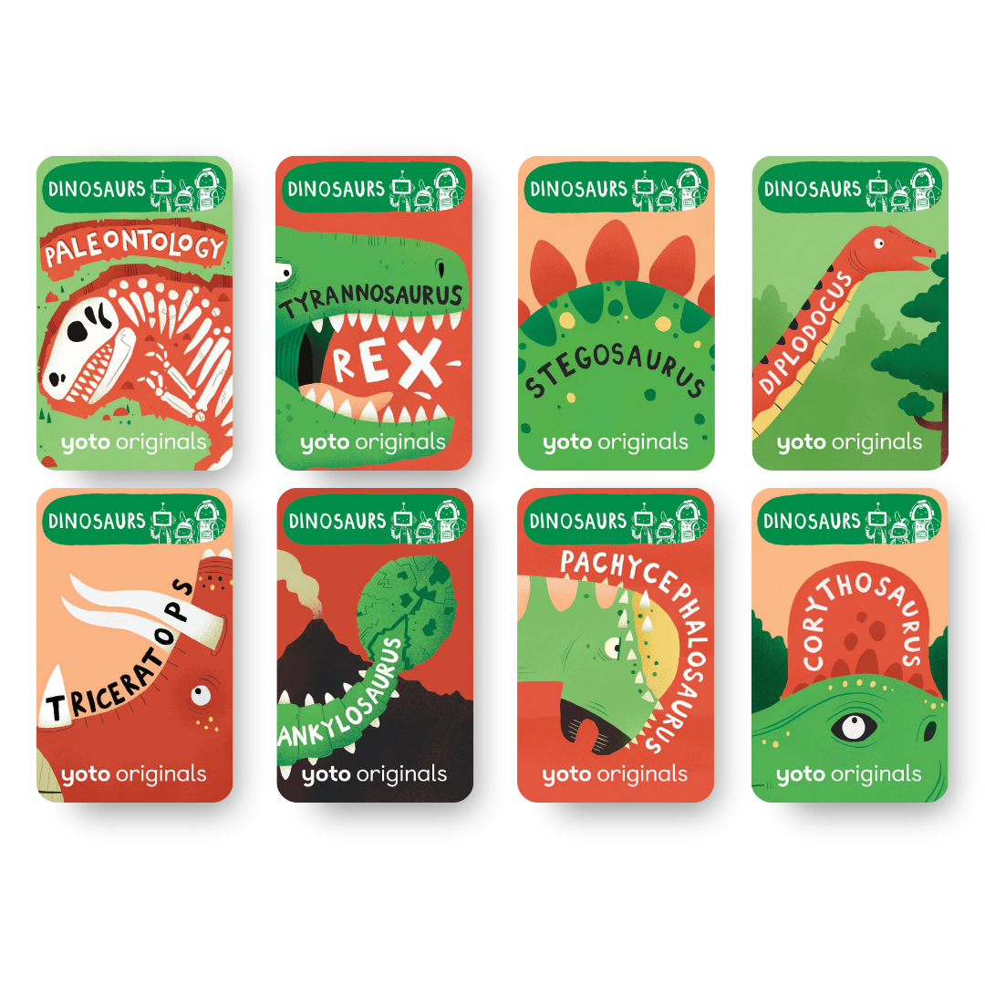 Yoto - Yoto Card - BrainBots: Dinosaurs - Mabel & Fox
