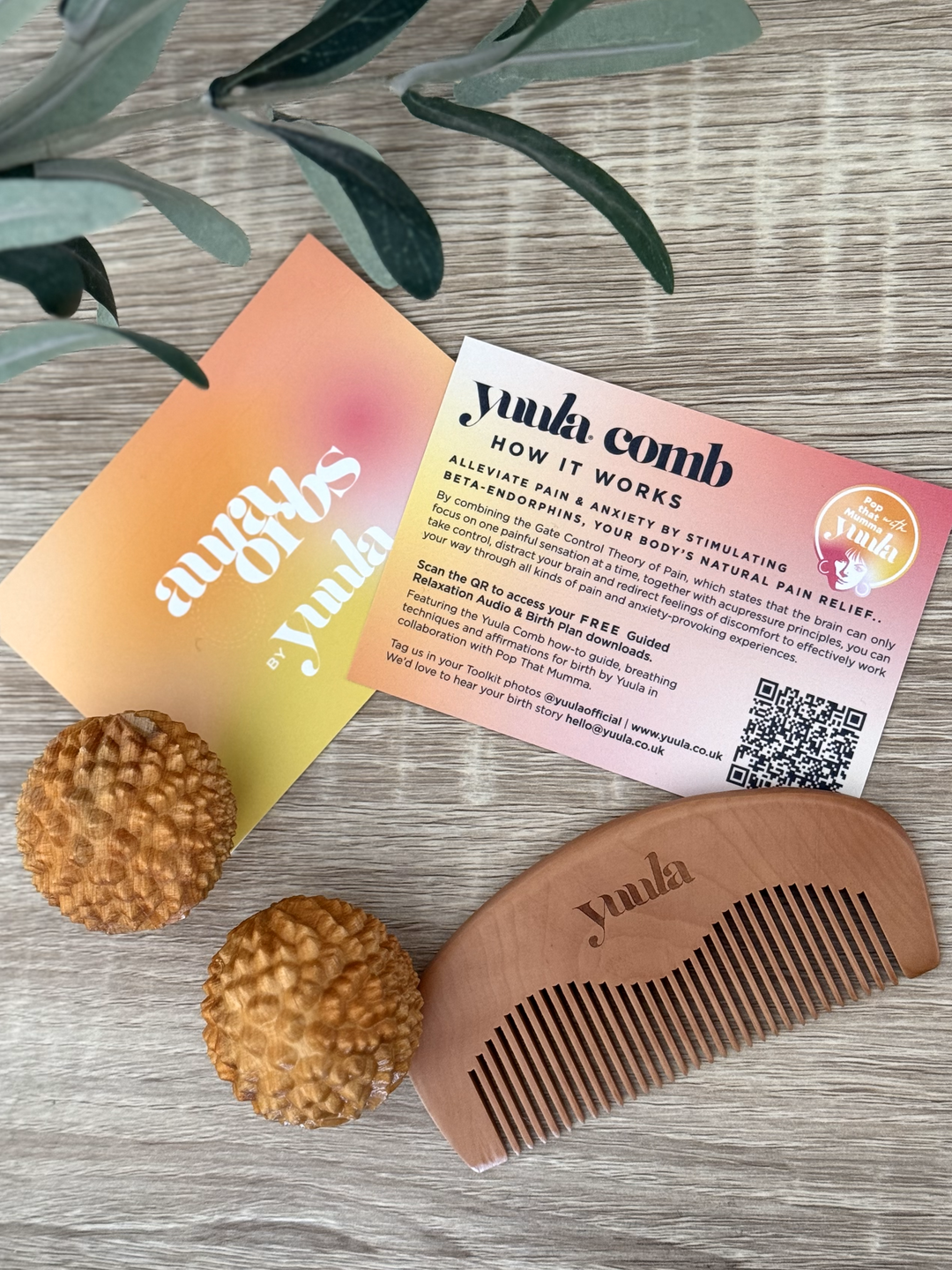 Yuula - The Duo - Aura Orbs & Yuula Comb Set - Mabel & Fox