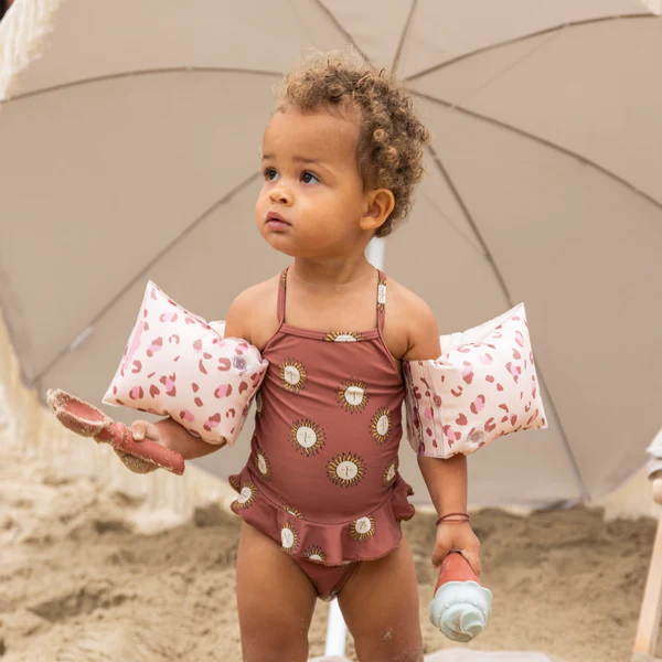 Swim Essentials - Arm Bands - Pink Leopard - 0-2 Years - Mabel & Fox