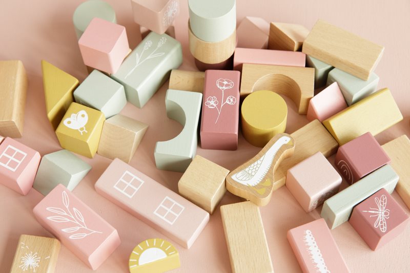 Little Dutch - Building Blocks - Pink - Mabel & Fox