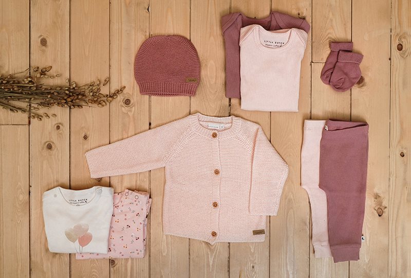 Little Dutch - Knitted Cardigan - Pink - Mabel & Fox