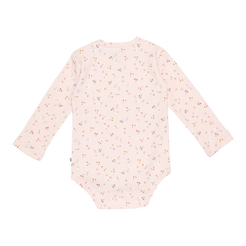 Little Dutch - Long Sleeve Bodysuit - Little Pink Flowers - Mabel & Fox