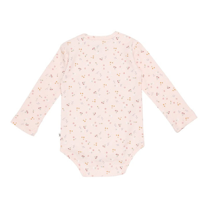 Little Dutch - Long Sleeve Bodysuit - Little Pink Flowers - Mabel & Fox