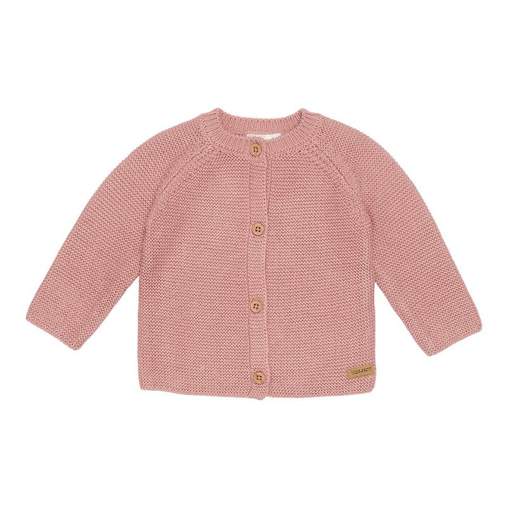 Little Dutch - Knitted Cardigan - Vintage Dark Pink - Mabel & Fox