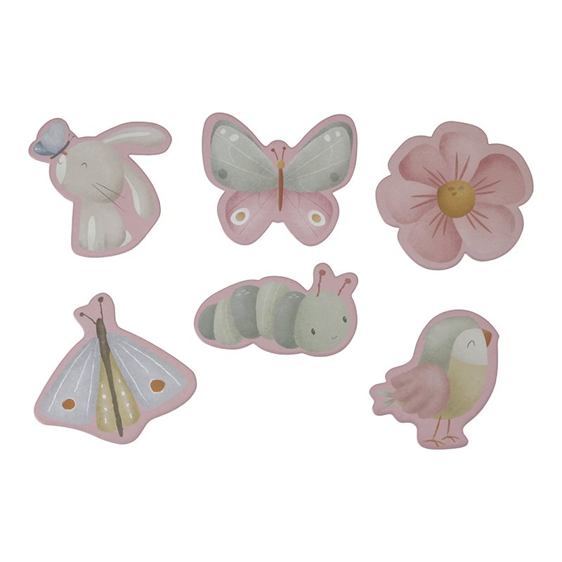 Little Dutch - 6 in 1 Puzzles -  Flowers & Butterflies