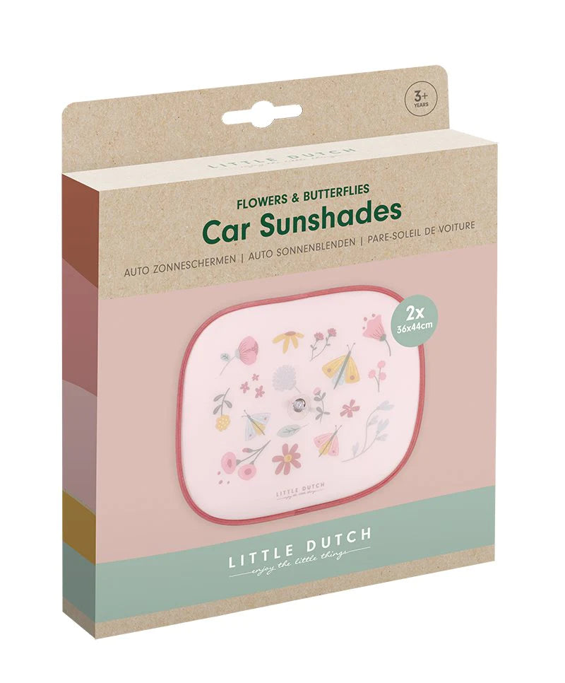 Little Dutch - Car Sunshades - Flowers & Butterflies - Mabel & Fox
