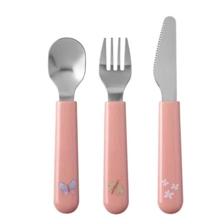 Little Dutch x Mepal - Children's Cutlery Set - Flowers & Butterflies - Mabel & Fox