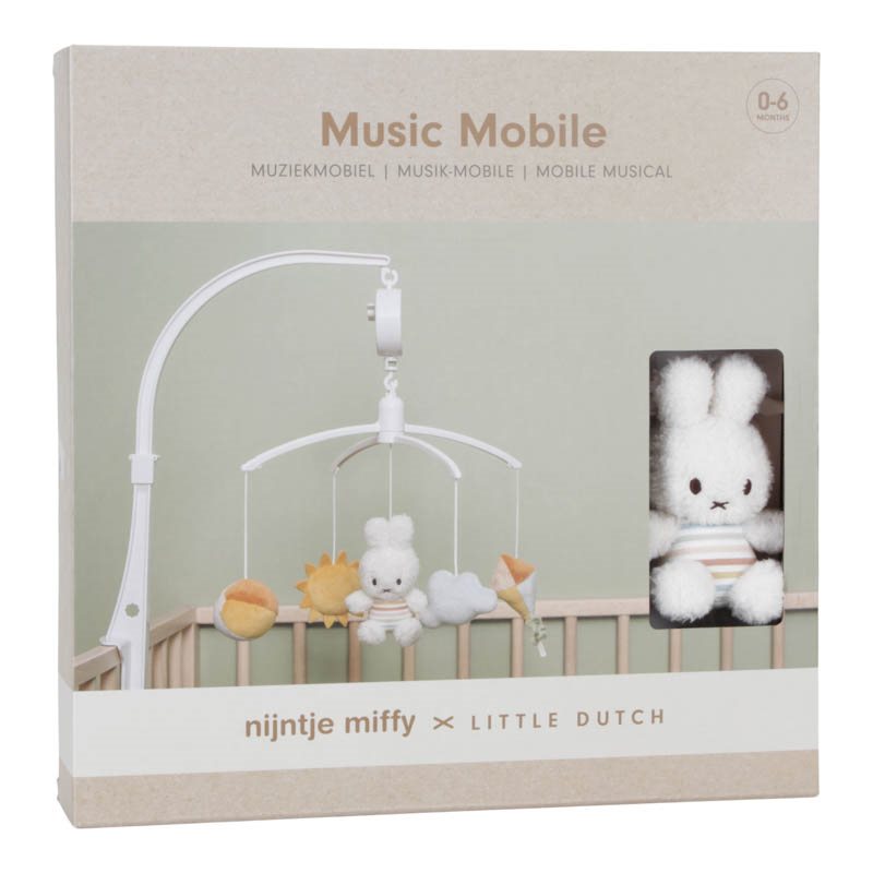 (税込) Miffy x Dutch Little - Stripes Sunny Vintage - Mobile Music オルゴールメリー