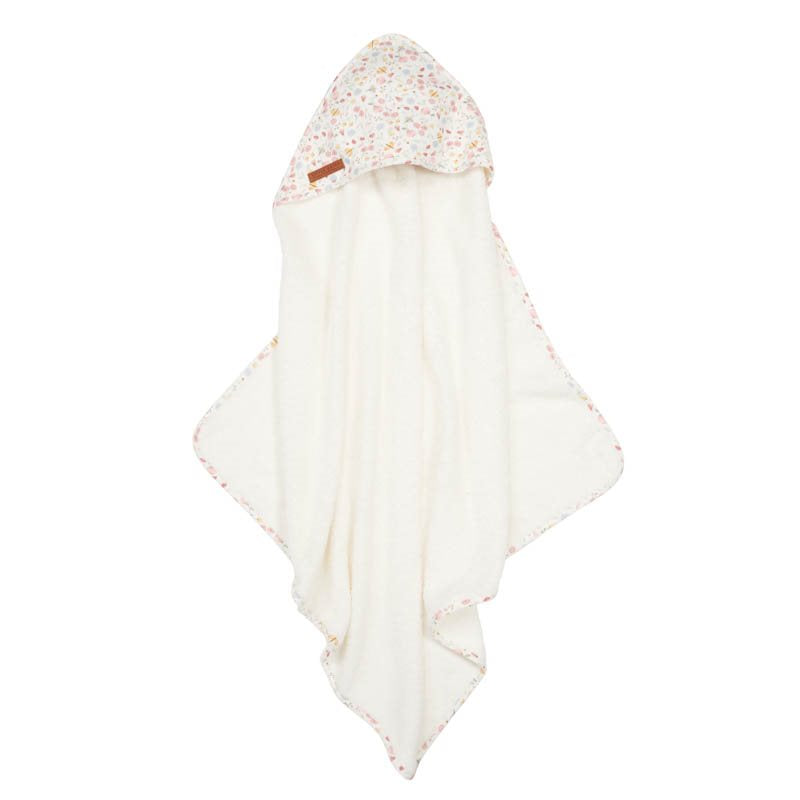 Little Dutch - Hooded Towel - Flowers & Butterflies - 100 x 100cm