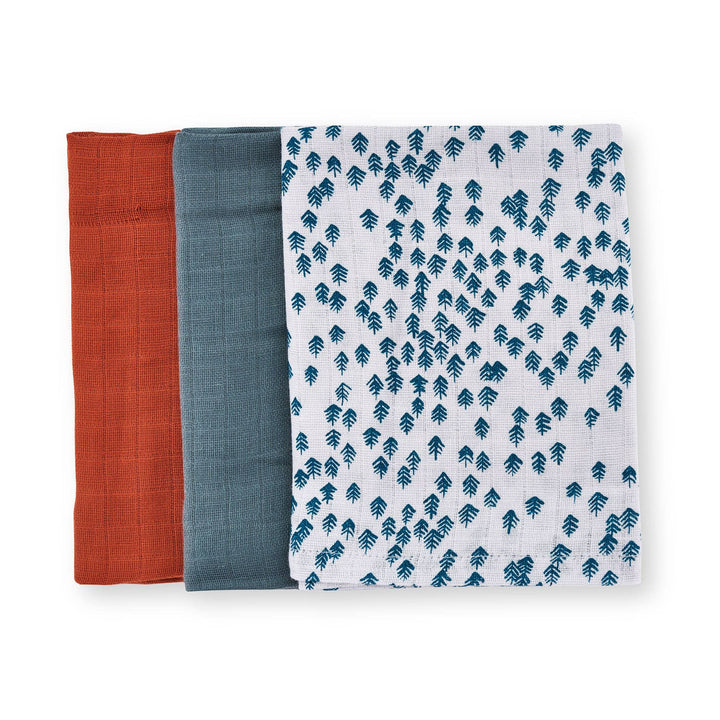 Avery Row - Organic Baby Muslin Squares Set - Nordic Forest