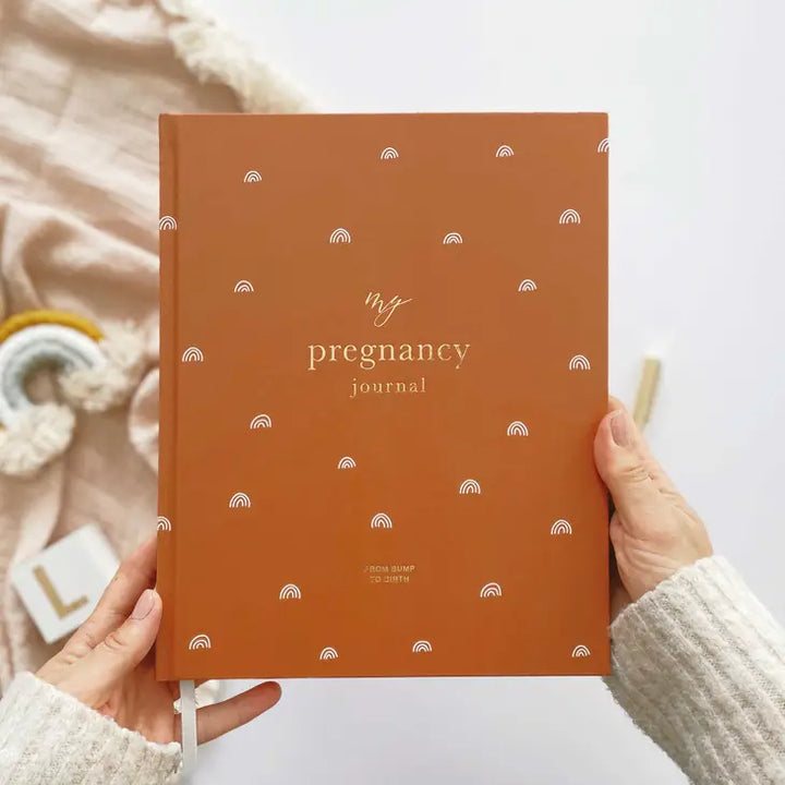 Blush & Gold - Pregnancy Journal - Rainbows