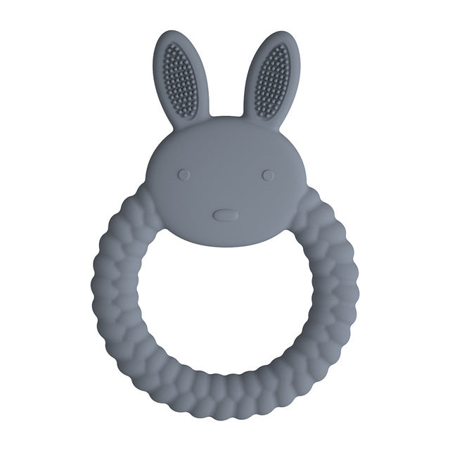Mabel & Fox - Bunny Teether - Stone Blue
