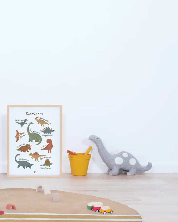 Lilipinso - Art Print - Dinosaurs Species - 30x40 cm