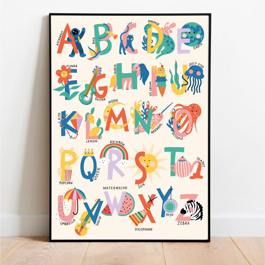 Abel and the Label - Art Print - Alphabet - Mabel & Fox