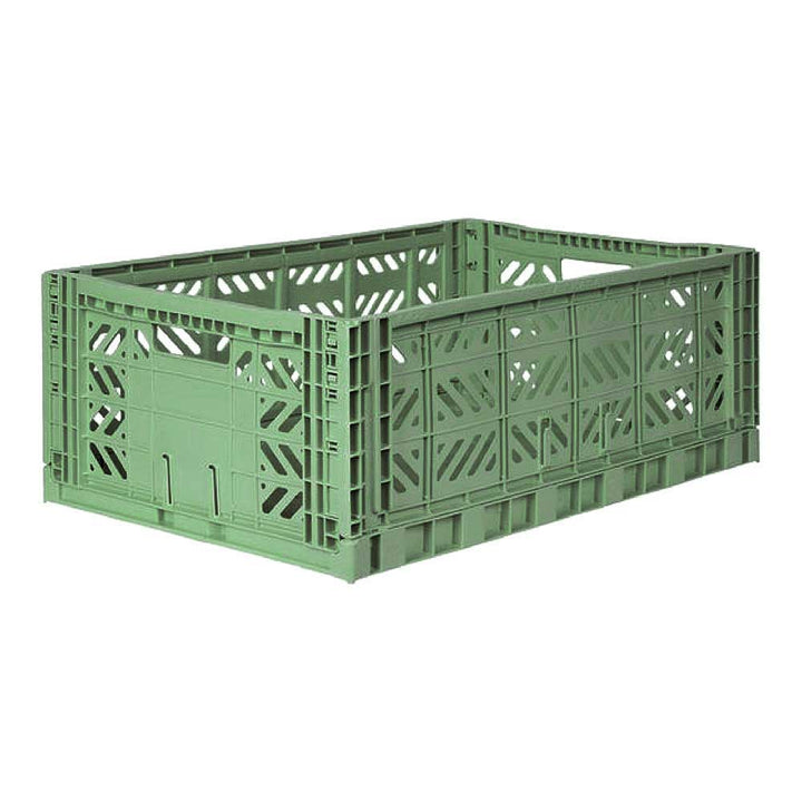 Aykasa Folding Storage Crate - Maxi - Almond Green - Mabel & Fox