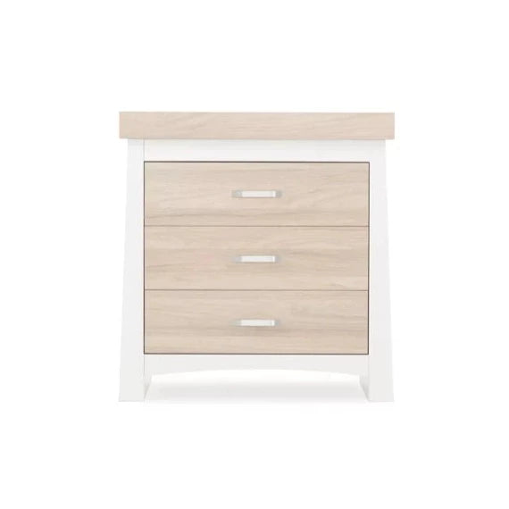 CuddleCo - Ada 3 Drawer Dresser / Changer - White/Ash