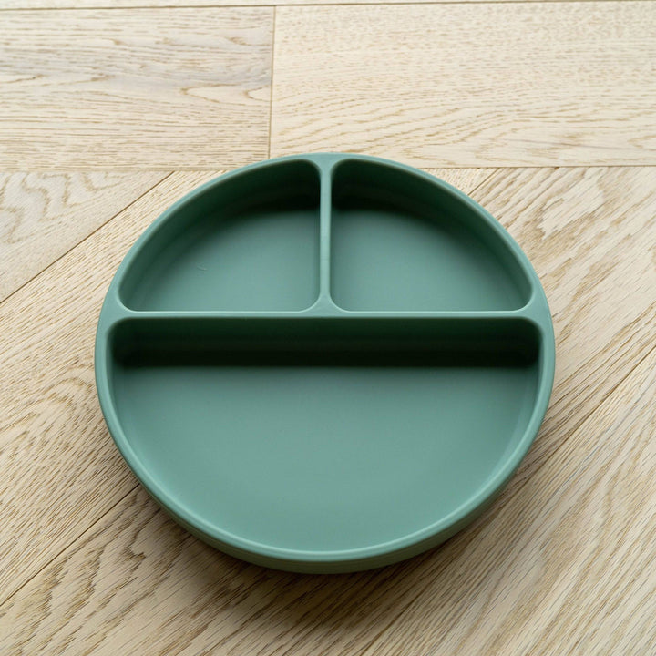 Mabel & Fox - Silicone Tableware - Plate - Sage - Mabel & Fox