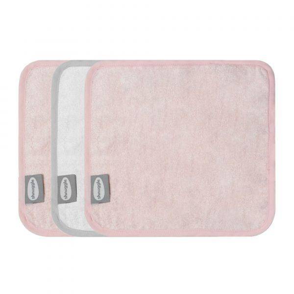 Shnuggle Washcloths - 3 Pack - Pink - Mabel & Fox