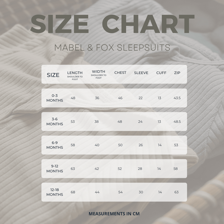 Mabel & Fox - Ribbed Cotton Sleepsuit - Taupe Brown - Mabel & Fox