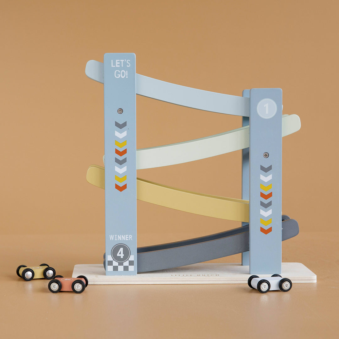 Little Dutch - Ramp Racer - Cars (Blue) - Mabel & Fox