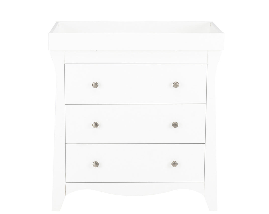 CuddleCo - Clara 3 Drawer Dresser & Changer - White
