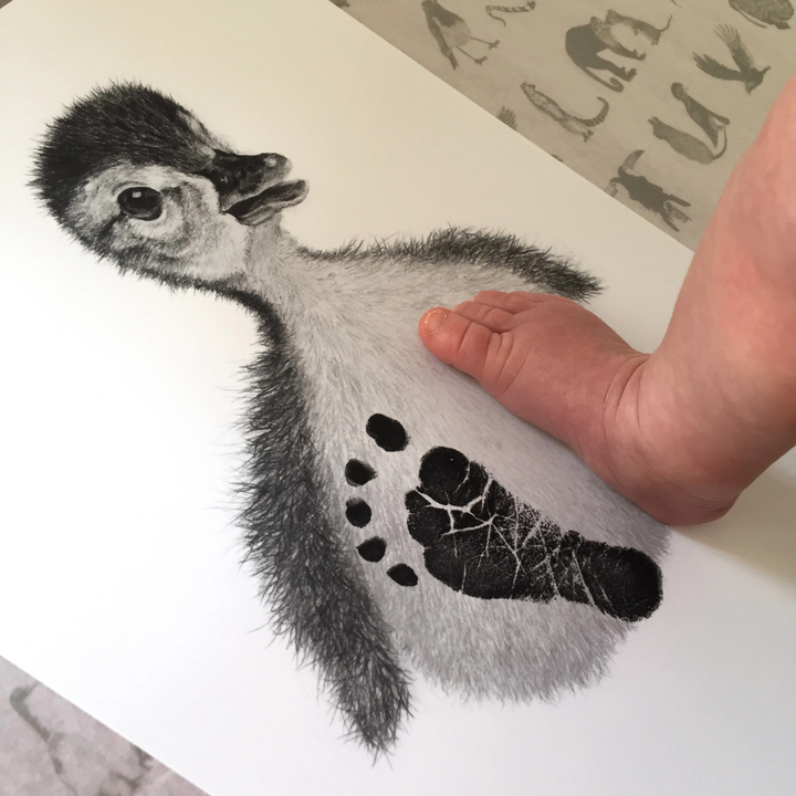 LUCY COGGLE DESIGNS - BABY DUCK FOOTPRINT KIT - Mabel & Fox