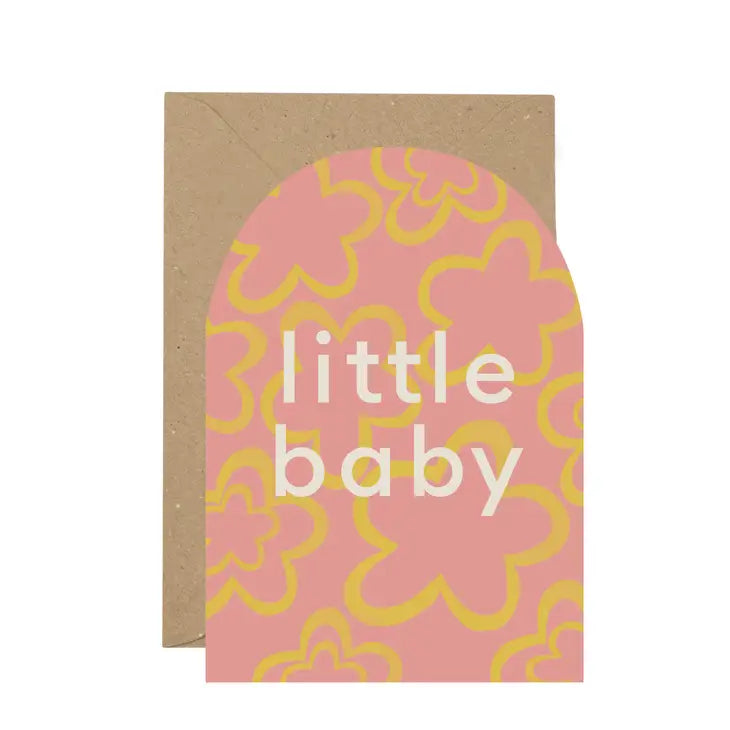 Plewsy - Curved Greeting Card - Little Baby