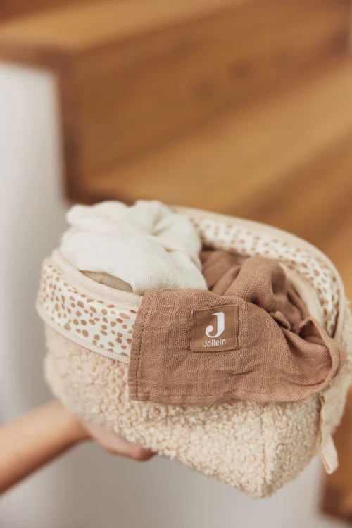 Jollein - Muslin Mouth Cloth 31 x 31cm - Bamboo Cotton Biscuit/Ivory (3 Pack)