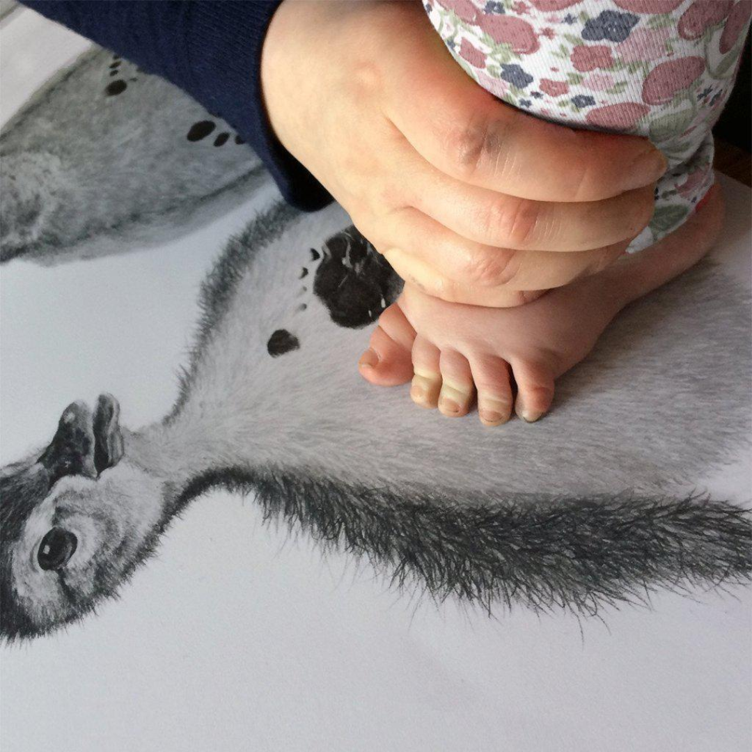 LUCY COGGLE DESIGNS - BABY DUCK FOOTPRINT KIT - Mabel & Fox