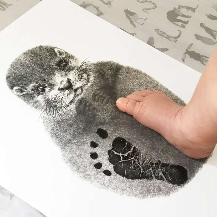 Lucy Coggle Designs - Baby Otter Footprint Kit