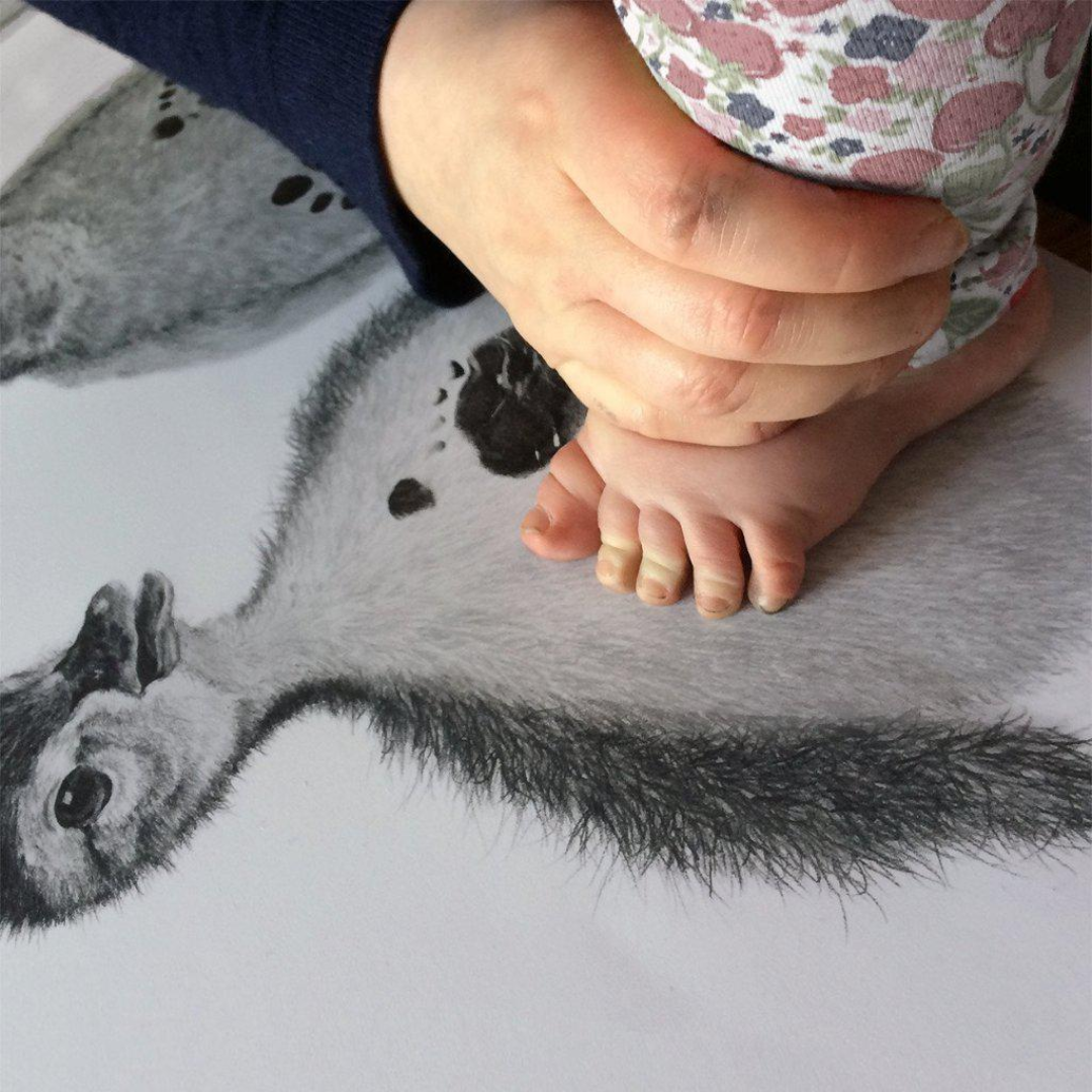 Personalised baby 2024 penguin footprint kit