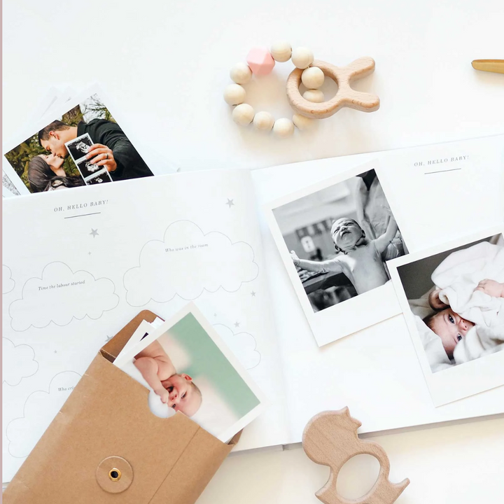 BLUSH & GOLD - BABY MEMORY BOOK - JUNGLE - Mabel & Fox