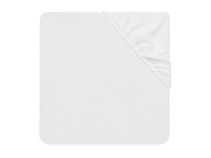 Jollein - Waterproof Fitted Sheet Terry 60 x 120cm - White