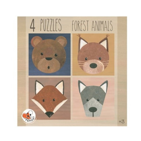 Egmont Toys - 4 Puzzles - Forest Animals