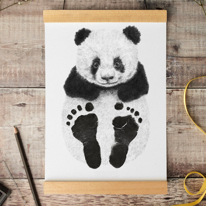 LUCY COGGLE DESIGNS - BABY PANDA FOOTPRINT KIT - Mabel & Fox