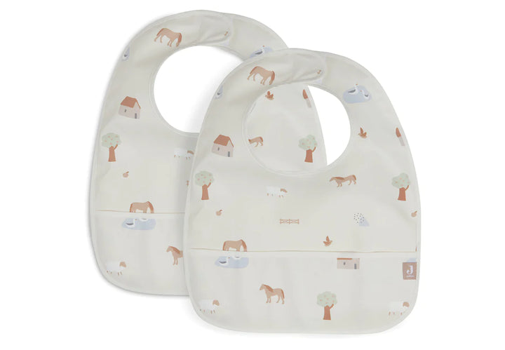 Jollein - Bib Waterproof - Farm (2 pack)