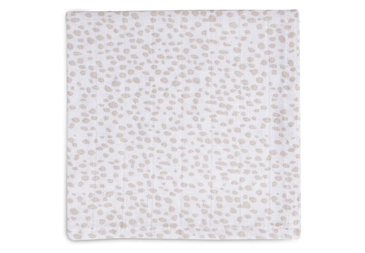 Jollein - Muslin Mouth Cloth 31 x 31cm - Dotted Rabbit GOTS (2 Pack) - Mabel & Fox