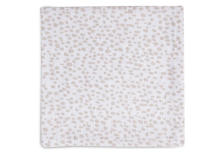 Jollein - Muslin Mouth Cloth 31 x 31cm - Dotted Rabbit GOTS (2 Pack)