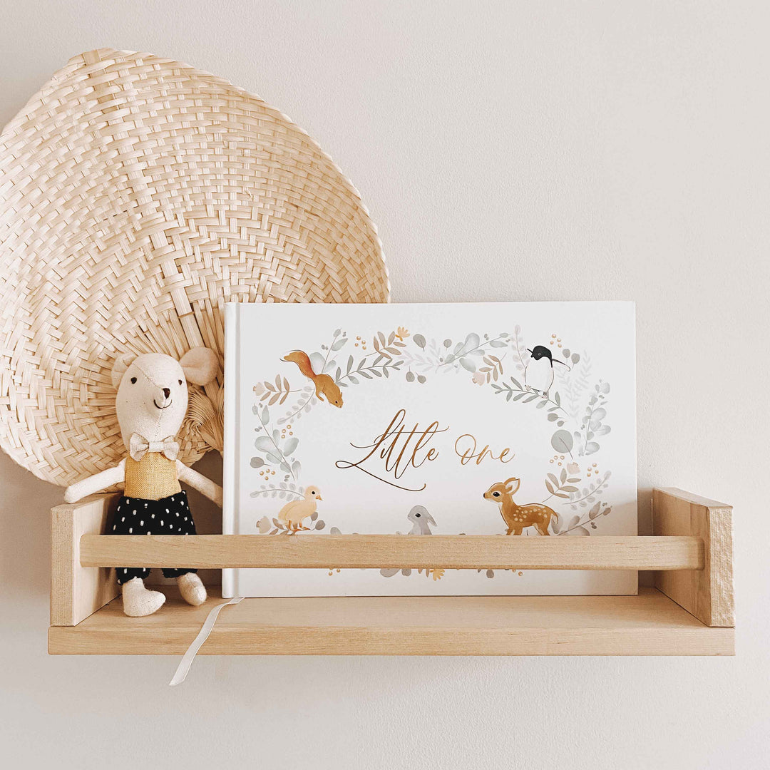 BLUSH & GOLD - BABY MEMORY BOOK - Animals - Mabel & Fox