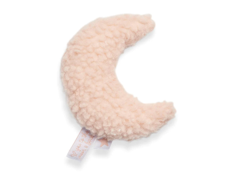 Jollein - Rattle Moon - Pale Pink - Mabel & Fox
