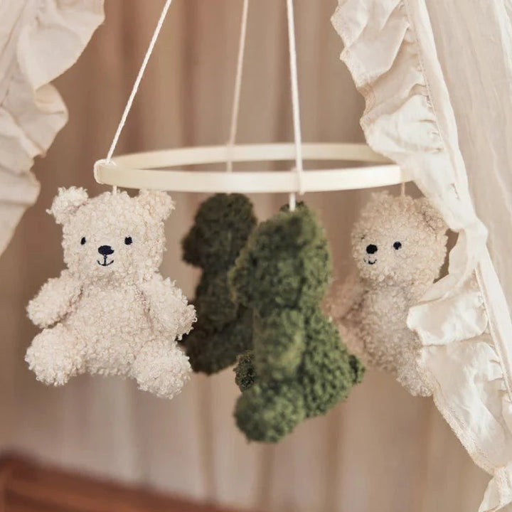 Jollein - Baby Cot Mobile - Teddy Bear Leaf Green/Natural