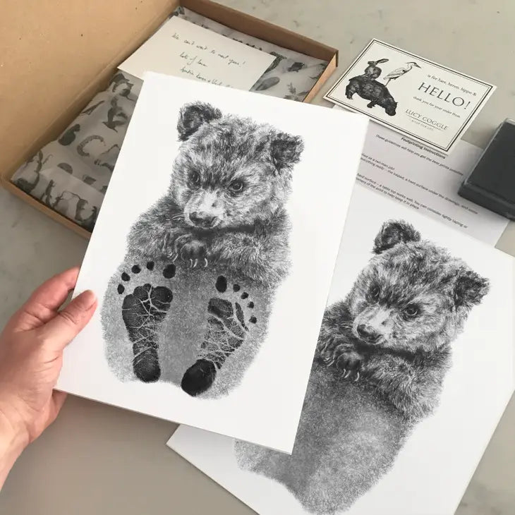 Lucy Coggle Designs - Baby Bear Footprint Kit