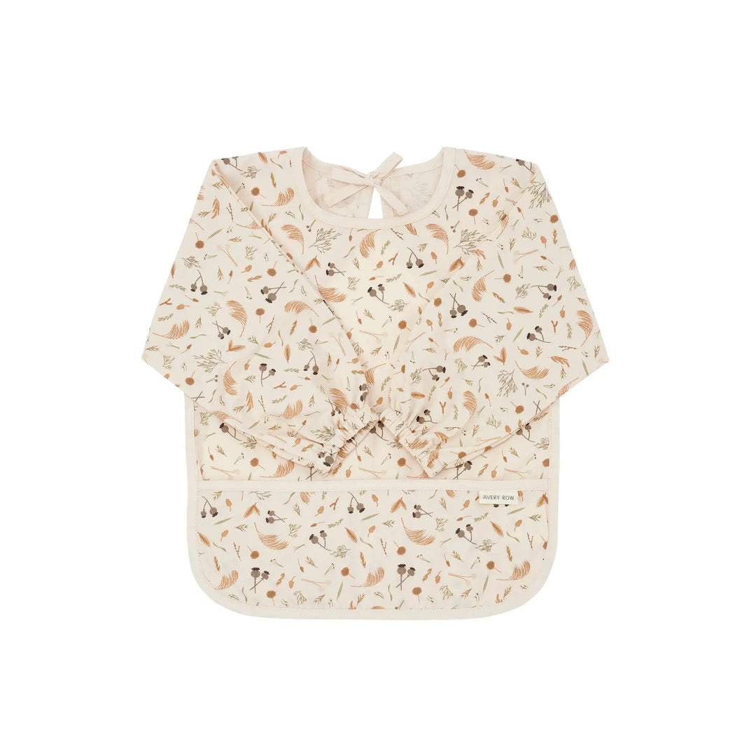 AVERY ROW - ORGANIC SLEEVED BABY BIB  - GRASSLANDS - Mabel & Fox