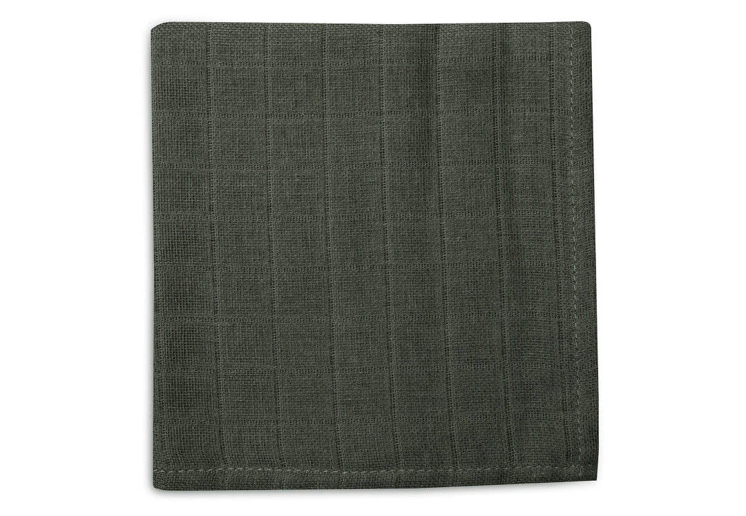 Jollein - Muslin Mouth Cloth 31 x 31cm - Stargaze Leaf Green (3 Pack)