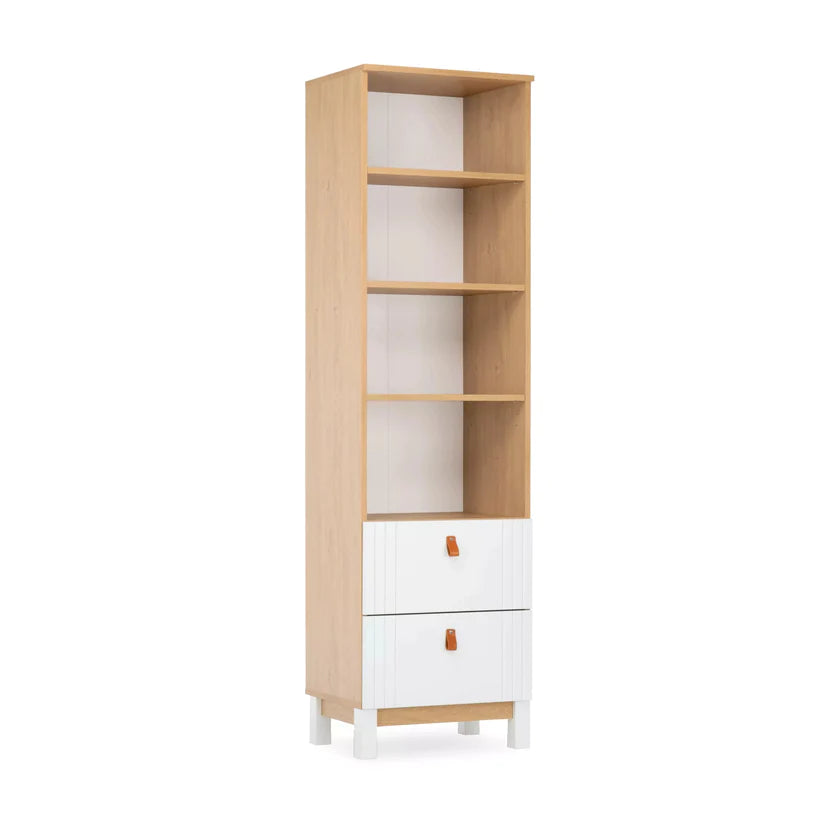 CuddleCo - Rafi Bookcase - Oak/White
