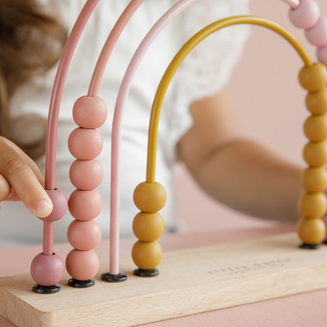 Little Dutch Wooden Abacus Rainbow - Pink